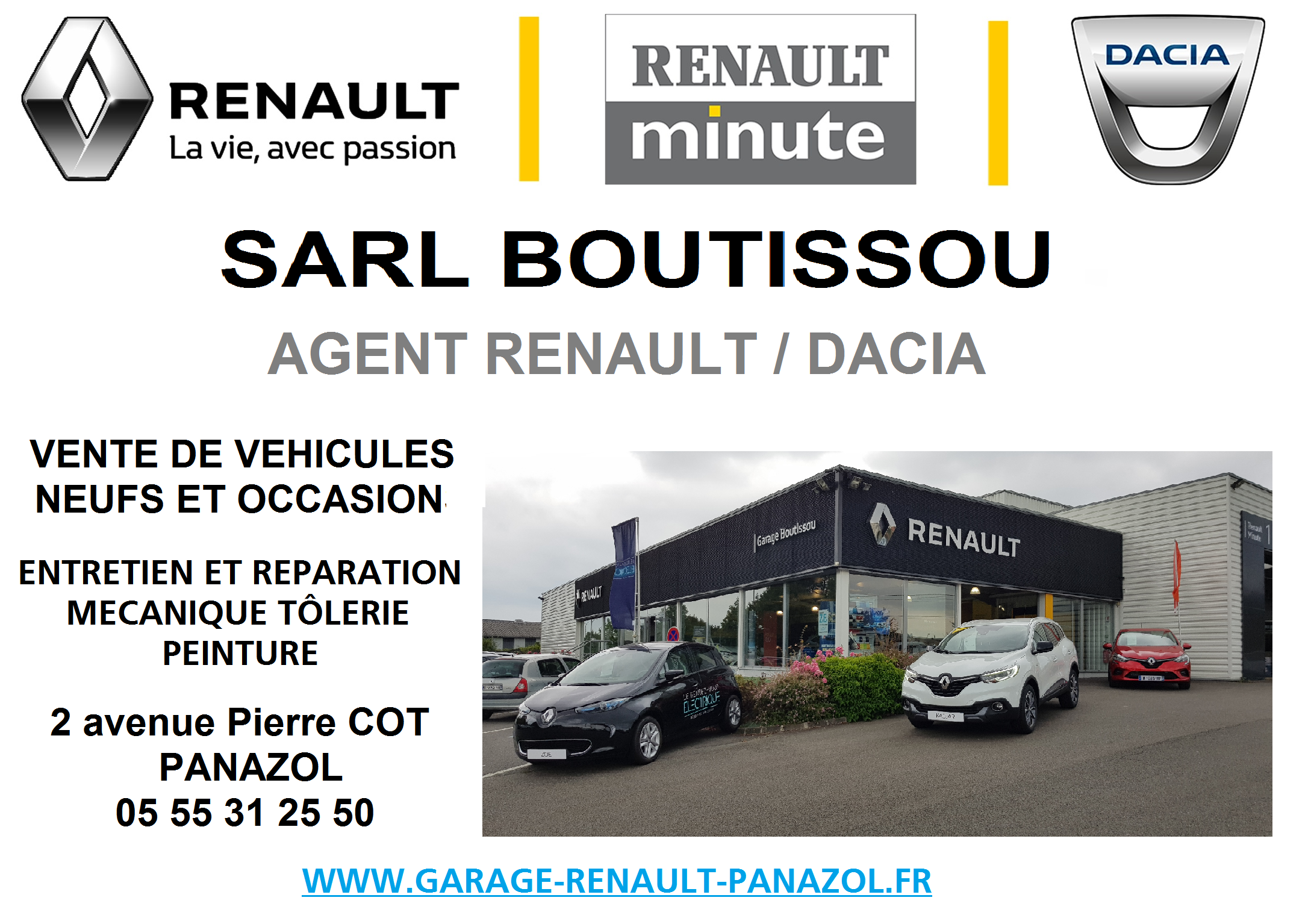 Logo GARAGE BOUTISSOU - RENAULT A PANAZOL